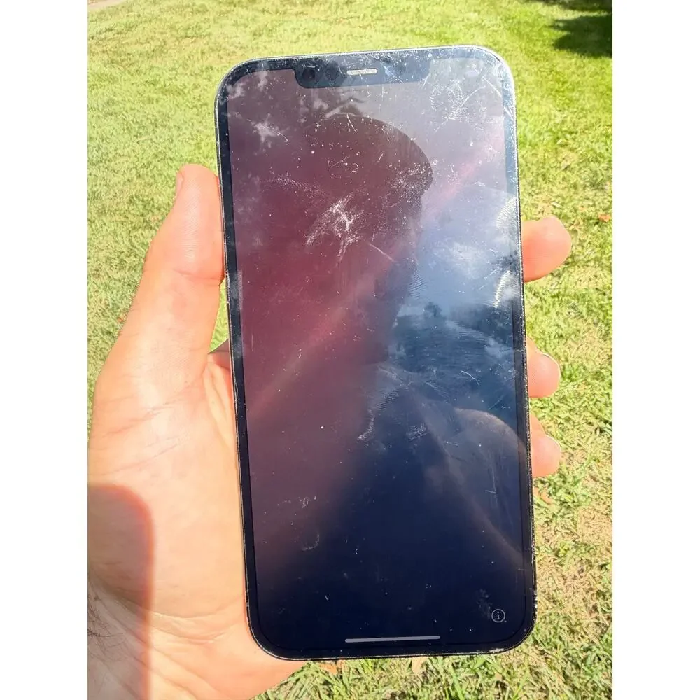 iphone 12 pro max 128gb unlocked cracked rear glass